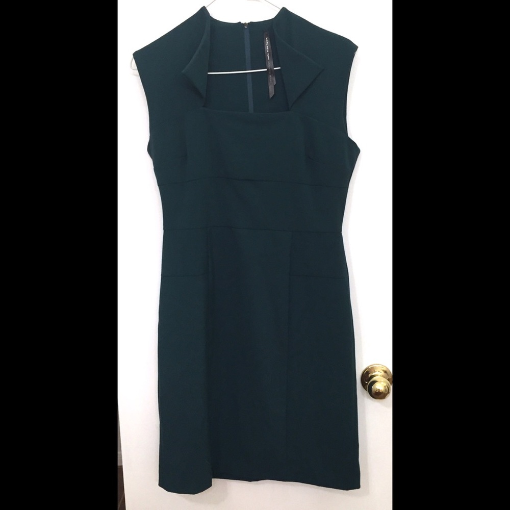 Andrew Marc Profession Dark Green Dress 8P